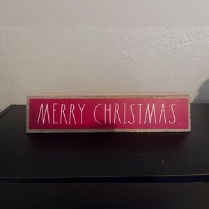 Rae Dunn Red Merry Christmas Sign